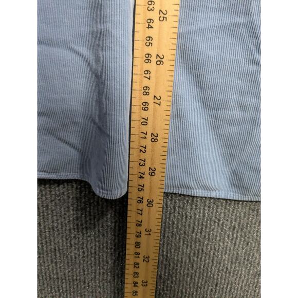 Vtg J Crew Corduroy Shirt Mens XL Button Up Pocket Oarsman Light Baby Blue - Picture 8 of 13